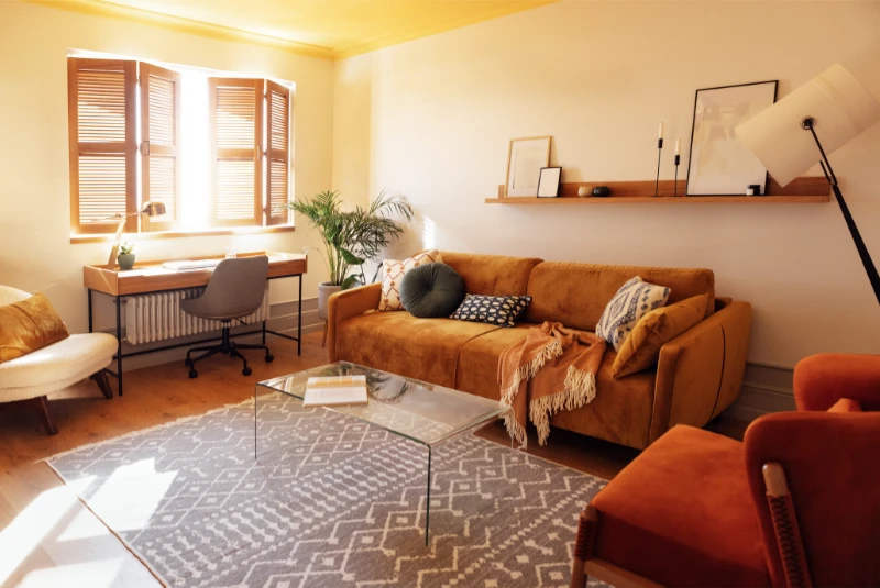 reformas integrales en La Vila de Gracia - salón-2-Barcelona-Grupo-AyM