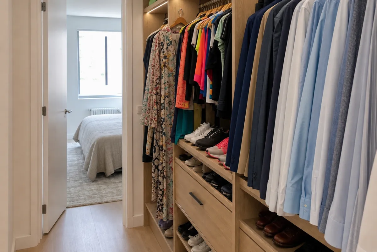 Reforma de dormitorio en suite en Barcelona. Hacer vestidor a medida en Barcelona